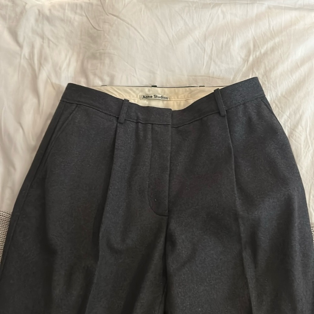 Grey wool trousers from Acne Studios